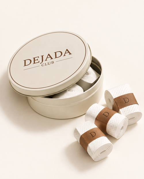 Dejada Club grip tin with three overgrips